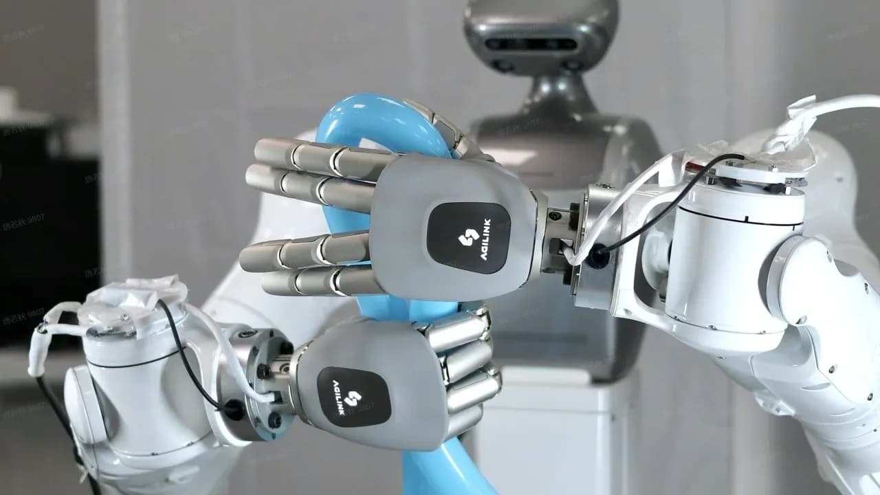 Рука OmniHand 3 Ultra-M держит шарик-собачку